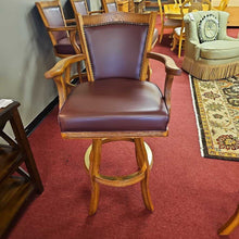 Load image into Gallery viewer, Barstool w/Wine Colored Seats