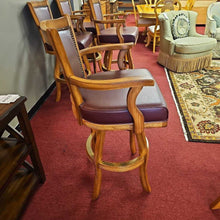 Load image into Gallery viewer, Barstool w/Wine Colored Seats