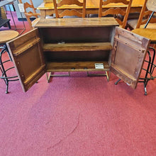 Load image into Gallery viewer, Two Door Chevron Wood Cabinet