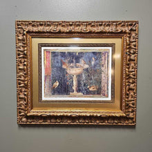 Load image into Gallery viewer, Danielle Desplan"Fountain w/Birds" in Ornate Frame