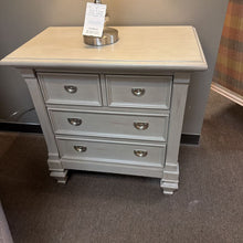 Load image into Gallery viewer, Gray 3 Drawer Nightstand