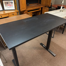 Load image into Gallery viewer, Black Manual Adjustable Sit-to-Stand Desk