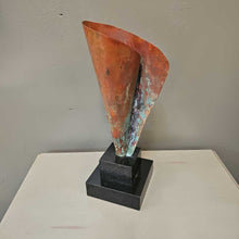 Load image into Gallery viewer, "John-Richard" Stone &amp; Copper Art Vase