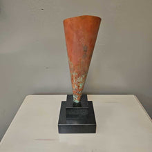 Load image into Gallery viewer, "John-Richard" Stone &amp; Copper Art Vase