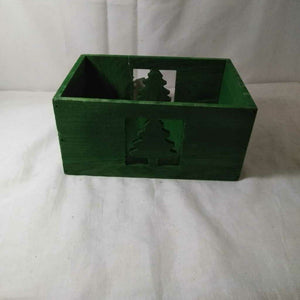 Green Wooden Christmas Box