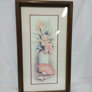 F/M Print of a Vase, Fan, & Starfish by Malo
