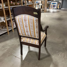Load image into Gallery viewer, Antique Upholstered Chair in Walnut Finish