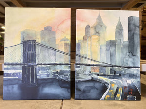 Canvas Pair "Brooklyn Bridge"