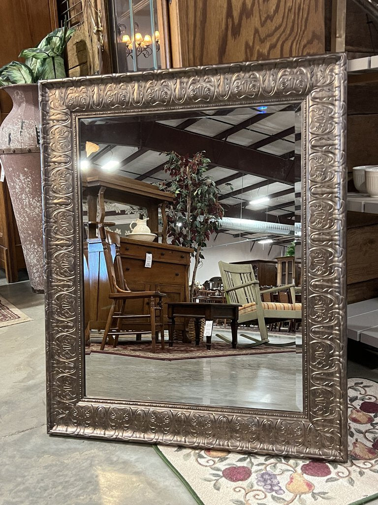 Large Beveled Mirror w/Ornate Frame