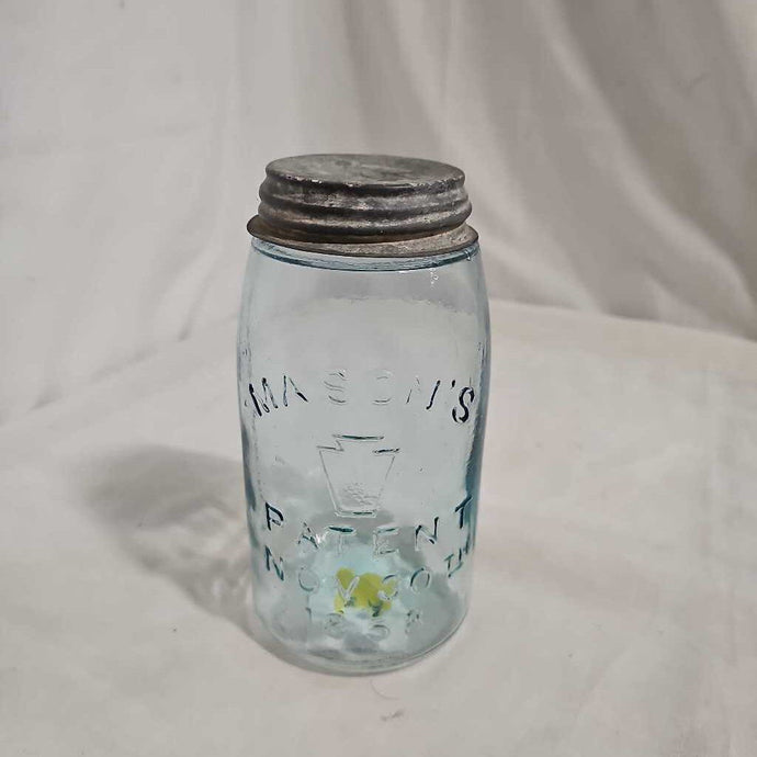 Vintage Mason's Blue Canning Jar