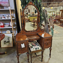 Load image into Gallery viewer, Antique Vanity w/ Stool