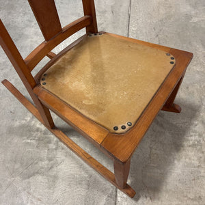 Vintage MCM Miniature Wood Rocking Chair