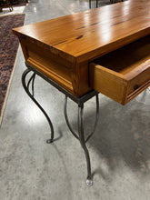 Load image into Gallery viewer, Wood/Metal Console Table 2 Drawer
