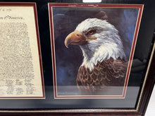 Load image into Gallery viewer, Eagle/ Declaration of Independence Framed Print