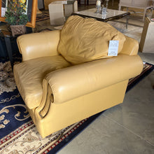 Load image into Gallery viewer, Yellow Leather Lounge Chair