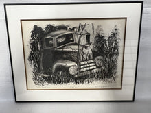 Load image into Gallery viewer, Russel Goom Signed Charcoal Truck Etching #3/15
