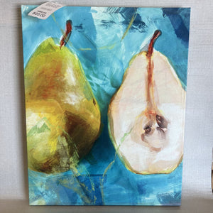 Fresh Cut Pear Canvas Print